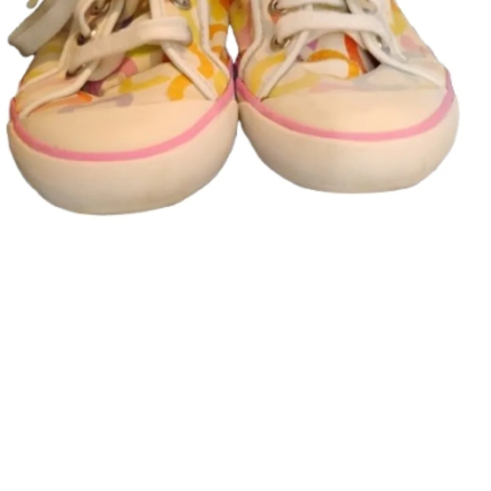 Coach Barrett C Logo Laced Sneakers Size 6.5
